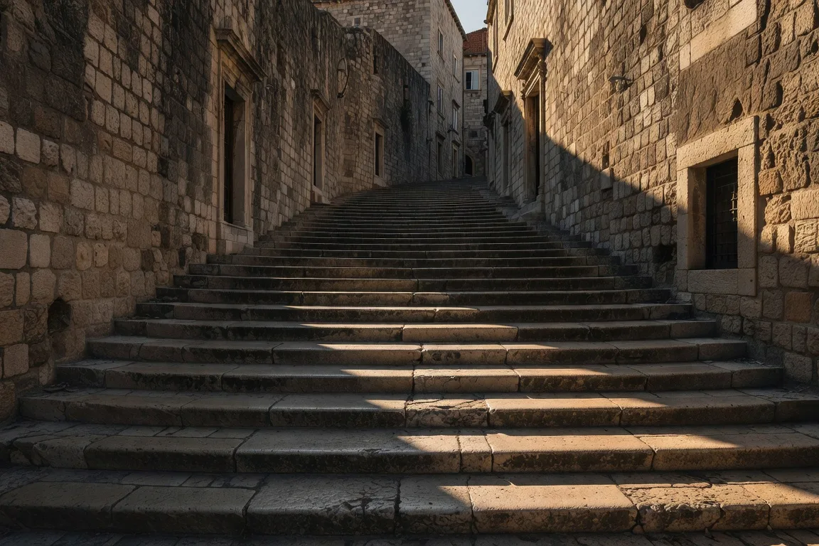 Escaliers des Jesuites de Dubrovnik lieu de tournage Game of Thrones