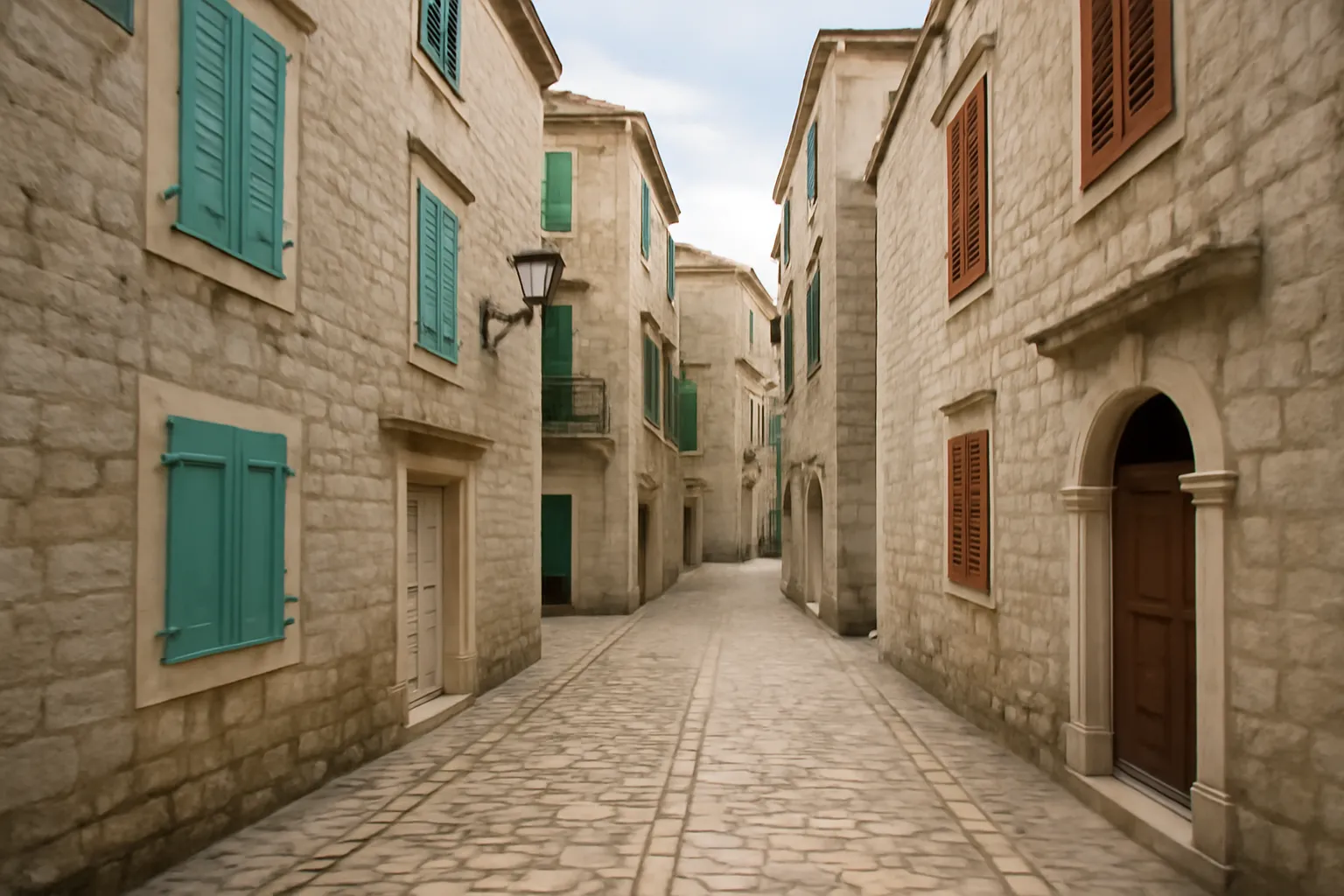 Ruelles pavées et façades historiques de la cité médiévale de Trogir, alternative moins fréquentée à Dubrovnik